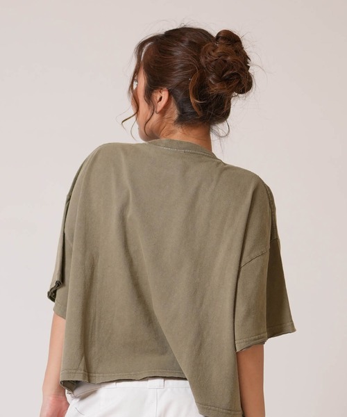 TAHCHEE（ターチー）の「TAHCHEE/ターチー 半袖Tシャツ レディース TC260900-03（Tシャツ/カットソー・レディース・ピンク/ブラック/カーキ・FREE）」の9枚目の写真
