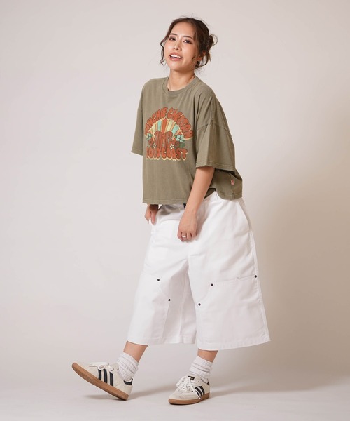 TAHCHEE（ターチー）の「TAHCHEE/ターチー 半袖Tシャツ レディース TC260900-03（Tシャツ/カットソー・レディース・ピンク/ブラック/カーキ・FREE）」の10枚目の写真