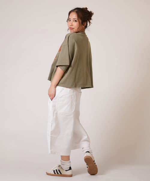 TAHCHEE（ターチー）の「TAHCHEE/ターチー 半袖Tシャツ レディース TC260900-03（Tシャツ/カットソー・レディース・ピンク/ブラック/カーキ・FREE）」の11枚目の写真