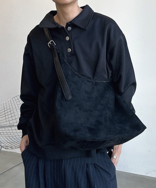 UNDERSTATEMENTs（アンダーステイトメント）の「【ユニセックス】スエードショルダーバッグ（ショルダーバッグ・メンズ・ベージュ/ブラウン/ブラック・FREE）」の17枚目の写真