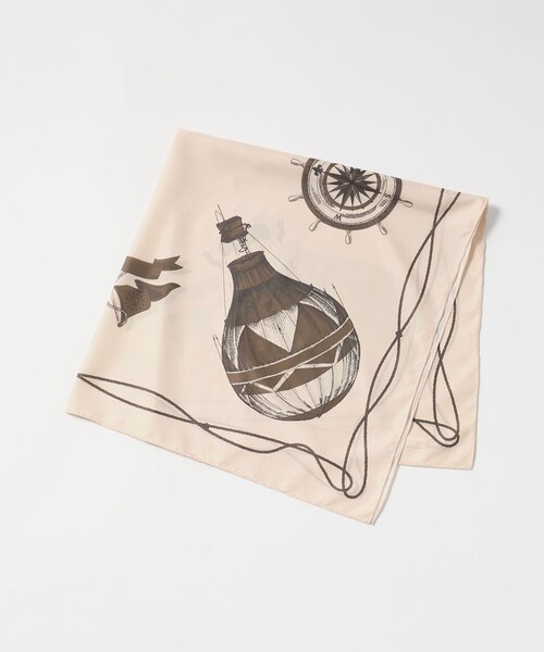 green label relaxing（グリーンレーベルリラクシング）の「アソート スカーフ（バンダナ/スカーフ・レディース・ブラウン系/コバルトブルー・FREE）」の2枚目の写真