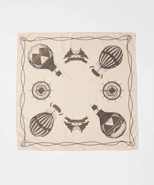 green label relaxing（グリーンレーベルリラクシング）の「アソート スカーフ（バンダナ/スカーフ・レディース・ブラウン系/コバルトブルー・FREE）」の6枚目の写真