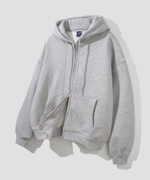 AGOD（エージーオーディー）の「(裏起毛)2_WAY スウェット フードパーカー ジップアップ [グレー]（パーカー）」