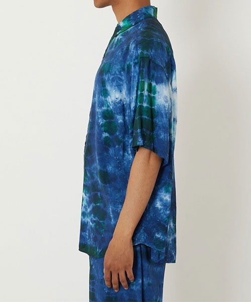 BLUE BLUE JAPAN（ブルーブルージャパン）の「アオミドリシボリ ショートスリーブシャツ（シャツ/ブラウス・メンズ・モカ・XL/S/M/L）」の3枚目の写真