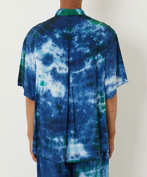 BLUE BLUE JAPAN（ブルーブルージャパン）の「アオミドリシボリ ショートスリーブシャツ（シャツ/ブラウス・メンズ・モカ・XL/S/M/L）」の4枚目の写真