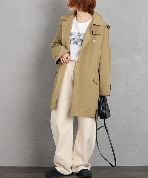 WEB限定】[DANTON/ダントン] フード付き ショートバルマカーンコート