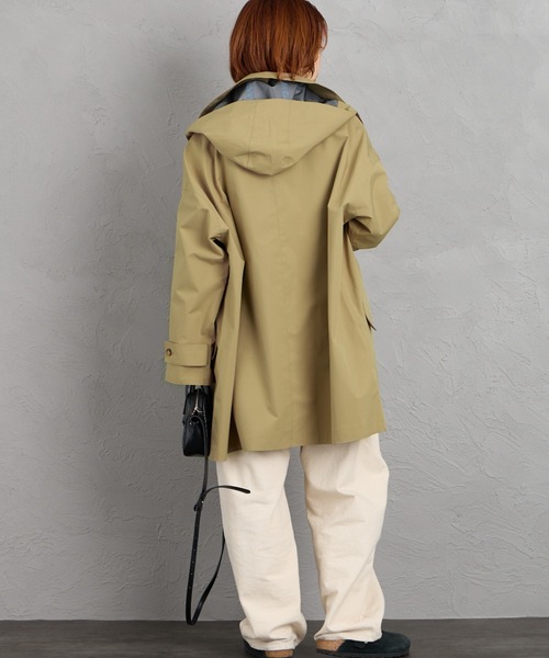 WEB限定】[DANTON/ダントン] フード付き ショートバルマカーンコート