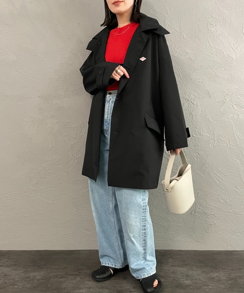 WEB限定】[DANTON/ダントン] フード付き ショートバルマカーンコート