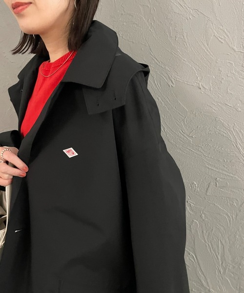 WEB限定】[DANTON/ダントン] フード付き ショートバルマカーンコート