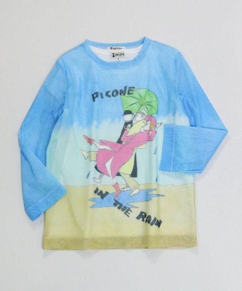 STUDIO PICONE(スタジオピッコーネ)の「アートイラストツインセット(Tシャツ/カットソー・レディース・ブルー・M/LL/L)」の21枚目の写真