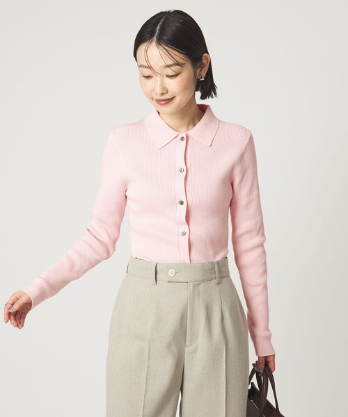 1_OF MINE＞エリツキ リブ ニット（ニット/セーター）｜green label