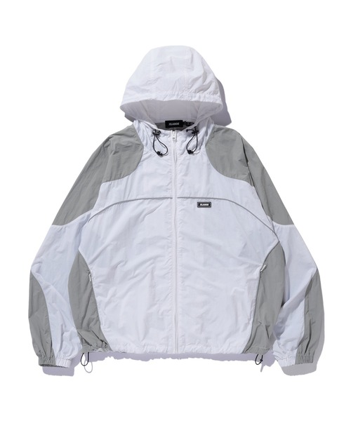 XLARGE（エクストララージ）の「PIPING HOODED JACKET（ナイロンジャケット・メンズ・ブラック/ホワイト/ネイビー・XL/L/M/S）」の2枚目の写真