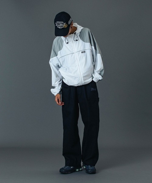XLARGE（エクストララージ）の「PIPING HOODED JACKET（ナイロンジャケット・メンズ・ブラック/ホワイト/ネイビー・XL/L/M/S）」の16枚目の写真