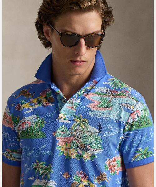 POLO RALPH LAUREN（ポロ ラルフ ローレン）の「クラシック フィット Polo ベア メッシュ ポロシャツ（ポロシャツ・メンズ・ブルー・XXL/XS/XL/S/M/L）」の4枚目の写真