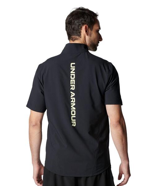 UNDER ARMOUR(アンダーアーマー)の「UAフレッシュウーブン フルジップ ショートスリーブ Tシャツ(トレーニング/メンズ)(その他アウター・メンズ・ブラック系その他・L/XL/M/S/2XL)」の2枚目の写真
