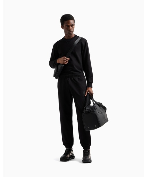 EMPORIO ARMANI EA7(エンポリオアルマーニイーエーセブン)の「<オンライン限定>【エンポリオ アルマーニ EA7】Visibility ジョガーパンツ コットン(スウェットパンツ・メンズ・ブラック/ネイビー・SMALL/X-LARGE/XX-LARGE/X-SMALL/MEDIUM/LARGE)」の6枚目の写真