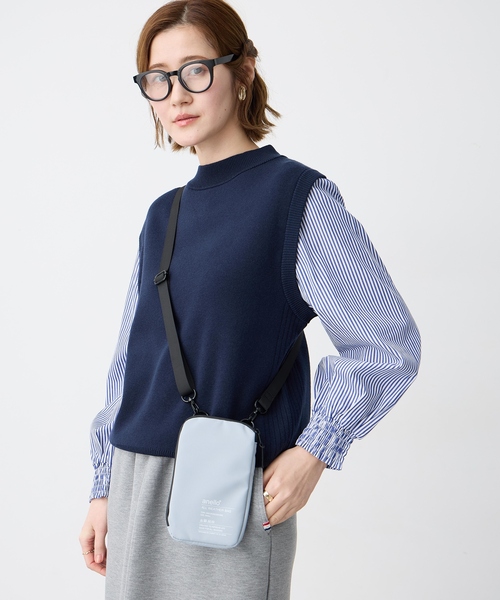 Petit Honfleur（プチオンフルール）の「【anello】ミニショルダーバック（トートバッグ・レディース・ピンク/サックスブルー・フリー）」の5枚目の写真