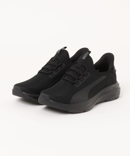 PUMA（プーマ）の「《PUMA》SOFTRIDE EXO フレックス EASE IN（スニーカー・レディース・ブラック×ブラック/ブラック×ホワイト・24.5cm/24.0cm/23.5cm/23.0cm/22.5cm/25.0cm）」の2枚目の写真