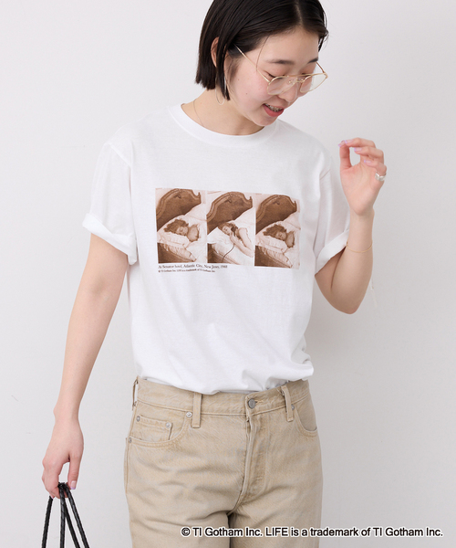 GOOD ROCK SPEED(グッドロックスピード)の「GOOD ROCK SPEED/グッドロックスピード SLOBE別注 PHOTO TEE(Tシャツ/カットソー・レディース・ホワイト/ブラック・FREE)」の17枚目の写真