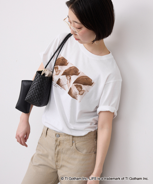 GOOD ROCK SPEED(グッドロックスピード)の「GOOD ROCK SPEED/グッドロックスピード SLOBE別注 PHOTO TEE(Tシャツ/カットソー・レディース・ホワイト/ブラック・FREE)」の20枚目の写真