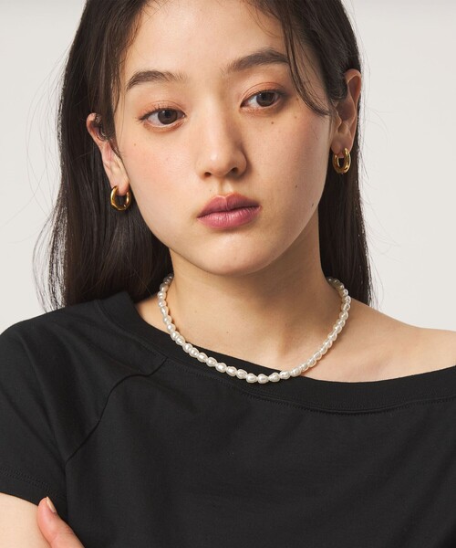 green label relaxing(グリーンレーベルリラクシング)の「【WEB限定】フェイクパール トグル ネックレス(ネックレス・レディース・ゴールド/シルバー・FREE)」の10枚目の写真