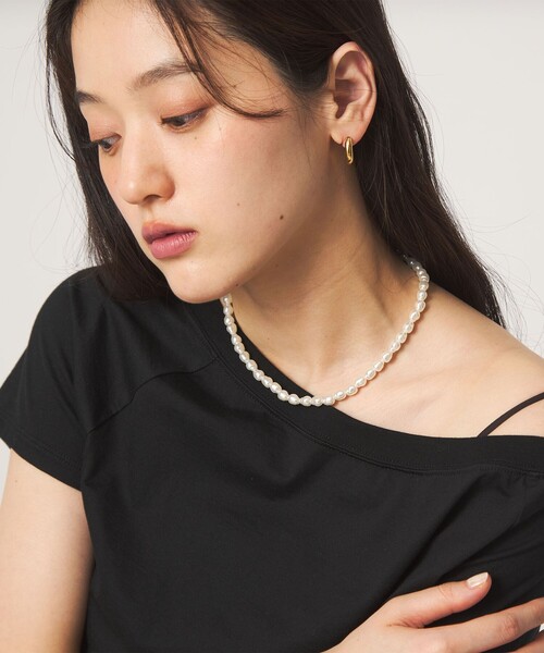 green label relaxing(グリーンレーベルリラクシング)の「【WEB限定】フェイクパール トグル ネックレス(ネックレス・レディース・ゴールド/シルバー・FREE)」の11枚目の写真