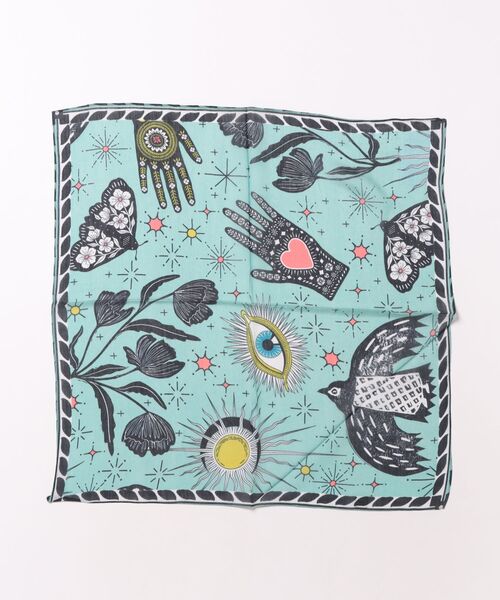 チャイハネ(チャイハネ)の「【チャイハネ】アミットスカーフ(バンダナ/スカーフ・レディース・ピンク/ターコイズブルー/ベージュ・FREE)」の1枚目の写真