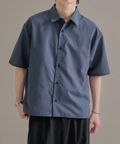 ファンクショナルベーシックボックスカット半袖シャツ（シャツ