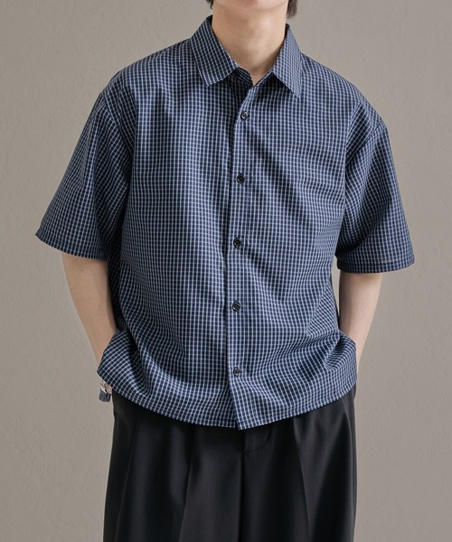 ファンクショナルベーシックボックスカット半袖シャツ（シャツ