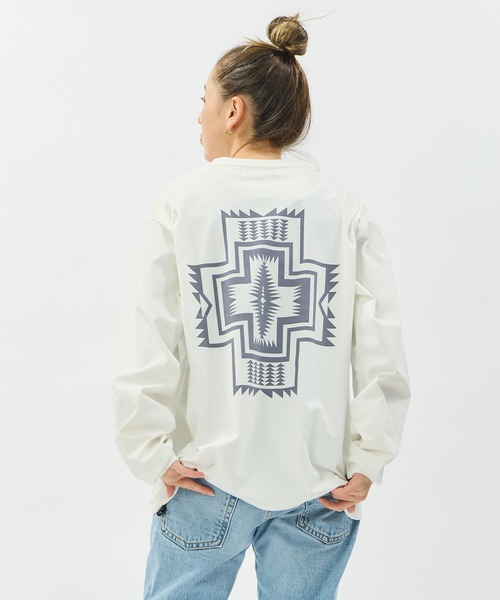 PENDLETON（ペンドルトン）の「PENDLETON/ペンドルトン ロングスリーブ カルキュロ ミッドウェイトジャージー Tシャツ（Tシャツ/カットソー・メンズ・ブルー/ブラック/カーキ/ホワイト・MEDIUM/LARGE）」の2枚目の写真