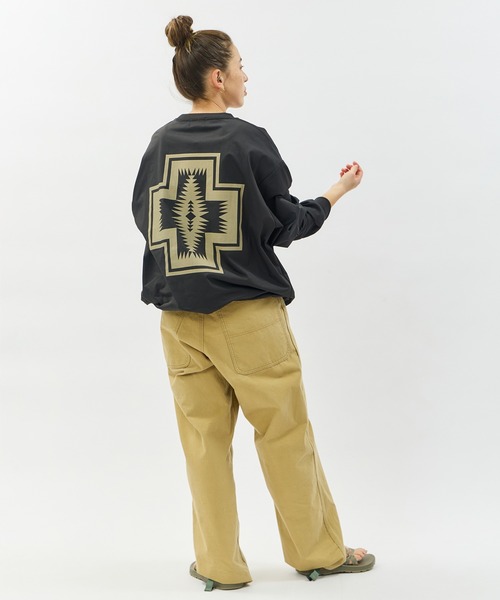 PENDLETON（ペンドルトン）の「PENDLETON/ペンドルトン ロングスリーブ カルキュロ ミッドウェイトジャージー Tシャツ（Tシャツ/カットソー・メンズ・ブルー/ブラック/カーキ/ホワイト・MEDIUM/LARGE）」の18枚目の写真