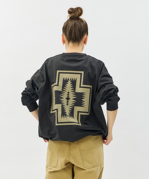 PENDLETON（ペンドルトン）の「PENDLETON/ペンドルトン ロングスリーブ カルキュロ ミッドウェイトジャージー Tシャツ（Tシャツ/カットソー・メンズ・ブルー/ブラック/カーキ/ホワイト・MEDIUM/LARGE）」の19枚目の写真