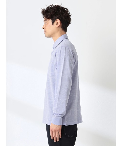 McGREGOR(マックレガー)の「襟裏布帛ポロ(ポロシャツ・メンズ・ネイビー/ピンク/グレー/ブルー・M/L/XL)」の19枚目の写真