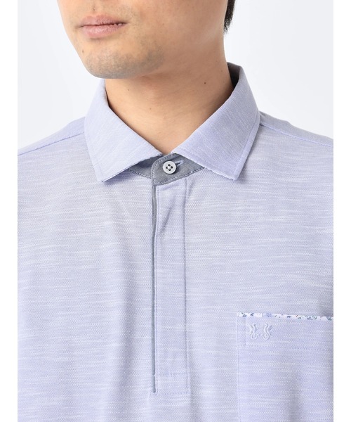 McGREGOR(マックレガー)の「襟裏布帛ポロ(ポロシャツ・メンズ・ネイビー/ピンク/グレー/ブルー・M/L/XL)」の21枚目の写真