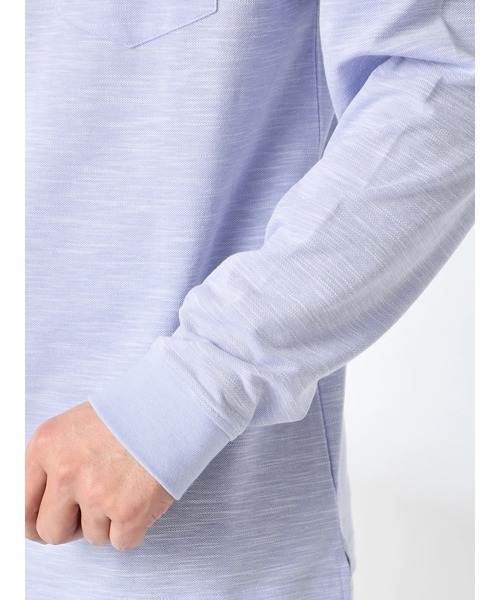 McGREGOR(マックレガー)の「襟裏布帛ポロ(ポロシャツ・メンズ・ネイビー/ピンク/グレー/ブルー・M/L/XL)」の5枚目の写真