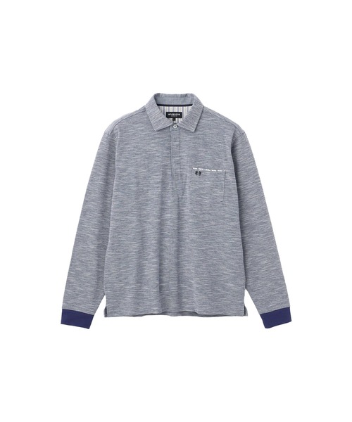 McGREGOR(マックレガー)の「襟裏布帛ポロ(ポロシャツ・メンズ・ネイビー/ピンク/グレー/ブルー・M/L/XL)」の14枚目の写真