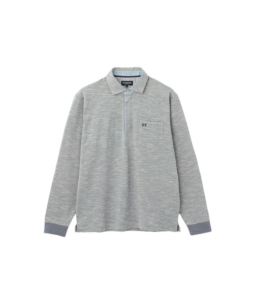 McGREGOR(マックレガー)の「襟裏布帛ポロ(ポロシャツ・メンズ・ネイビー/ピンク/グレー/ブルー・M/L/XL)」の15枚目の写真