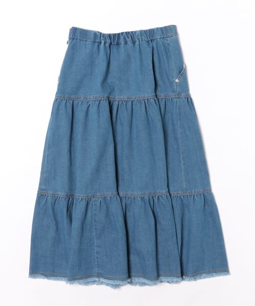 Rose Tiara（ローズティアラ）の「ティアードデニムスカート（スカート・レディース・ネイビー・38/42/46）」の22枚目の写真