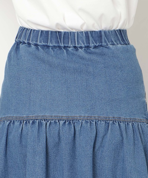 Rose Tiara（ローズティアラ）の「ティアードデニムスカート（スカート・レディース・ネイビー・38/42/46）」の16枚目の写真