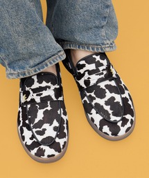 adidas/アディダス HANDBALL SPEZIAL LOAFER W スペツィアル コインローファー レオパード柄 ヒョウ柄 カウ柄 牛柄 アニマル柄 スウェード スエード レディース 2026秋冬 秋物