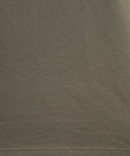 EGLANTINE(エグランティーヌ)の「EGLANTINE レオパード箔プリント半袖カットソー(Tシャツ/カットソー・レディース・カーキ/ブラック/オフホワイト・40)」の9枚目の写真