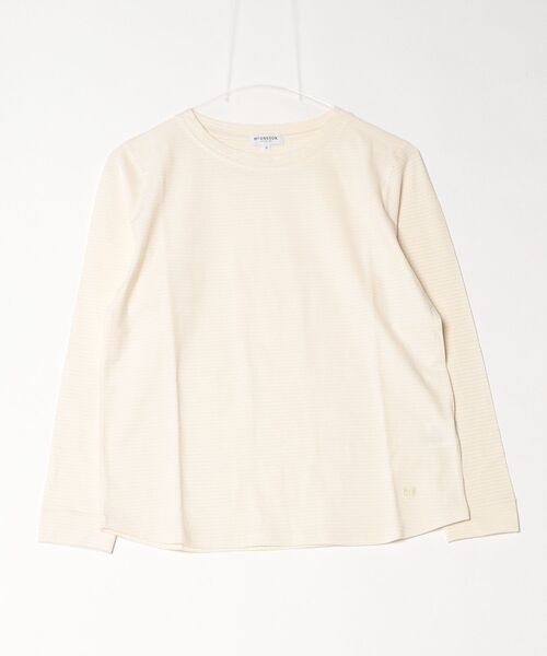 McGREGOR（マックレガー）の「ｺｯﾄﾝｼｬﾄﾞｰﾎﾞｰﾀﾞｰT（Tシャツ/カットソー・レディース・イエロー/ピンク・L）」の2枚目の写真