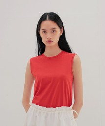 color sleeveless tee(カラースリーブレスTシャツ)