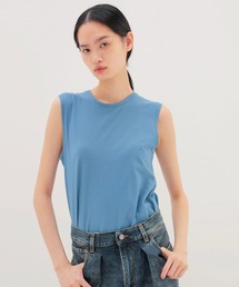 color sleeveless tee(カラースリーブレスTシャツ)
