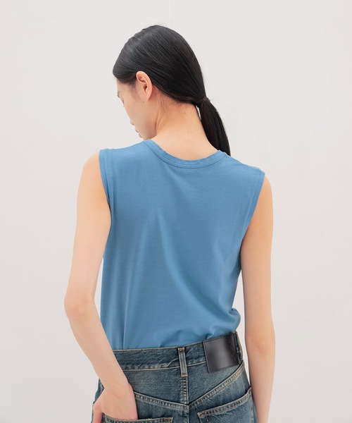 DRESSLAVE(ドレスレイブ)の「color sleeveless tee(カラースリーブレスTシャツ)(Tシャツ/カットソー・レディース・レッド/ブルー・38)」の4枚目の写真