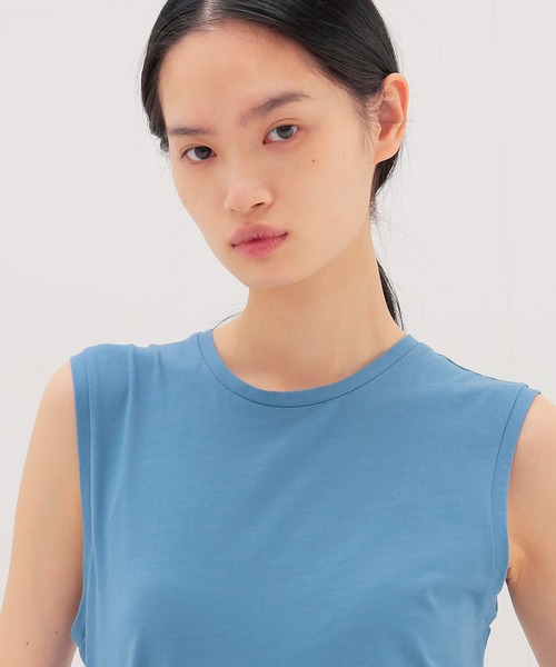 DRESSLAVE(ドレスレイブ)の「color sleeveless tee(カラースリーブレスTシャツ)(Tシャツ/カットソー・レディース・レッド/ブルー・38)」の5枚目の写真