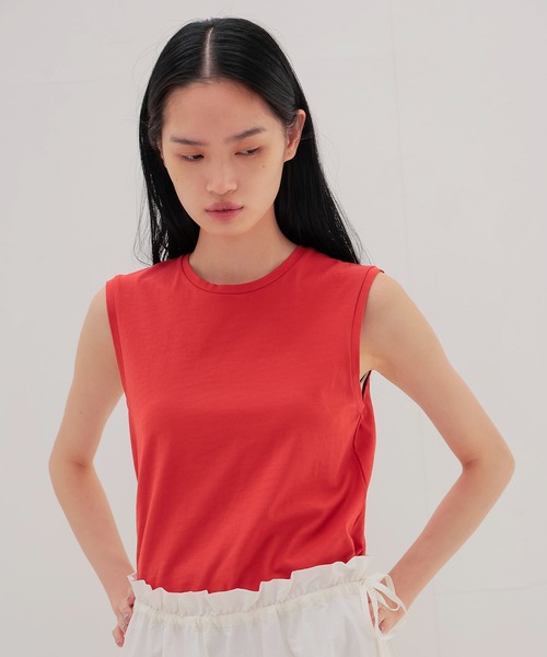 DRESSLAVE(ドレスレイブ)の「color sleeveless tee(カラースリーブレスTシャツ)(Tシャツ/カットソー・レディース・レッド/ブルー・38)」の8枚目の写真