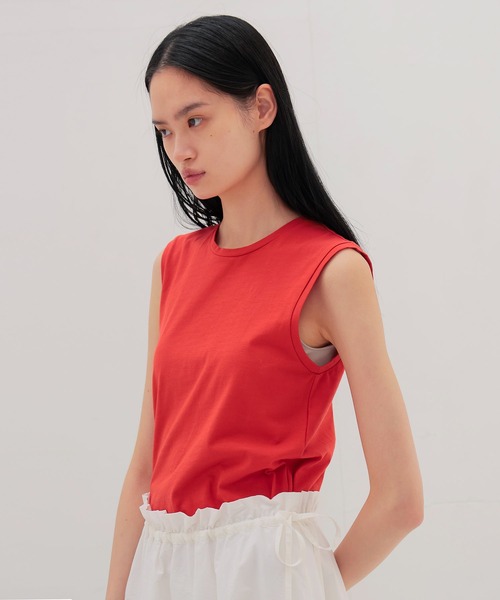 DRESSLAVE(ドレスレイブ)の「color sleeveless tee(カラースリーブレスTシャツ)(Tシャツ/カットソー・レディース・レッド/ブルー・38)」の9枚目の写真