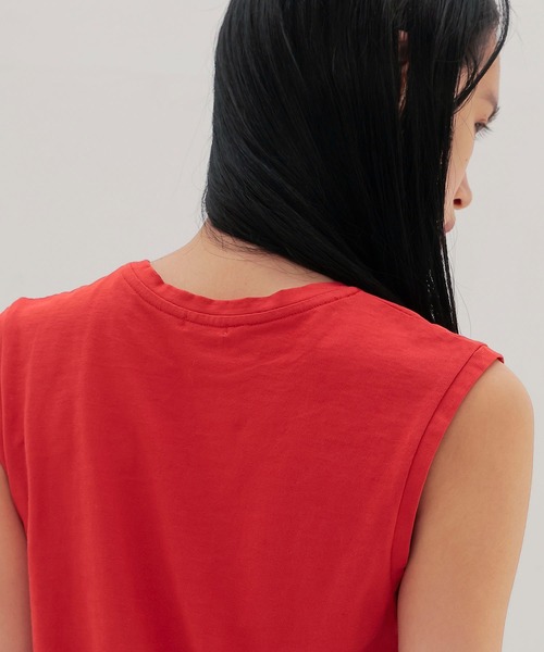 DRESSLAVE(ドレスレイブ)の「color sleeveless tee(カラースリーブレスTシャツ)(Tシャツ/カットソー・レディース・レッド/ブルー・38)」の12枚目の写真