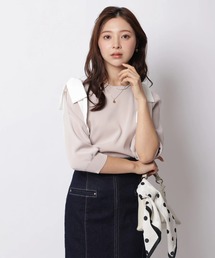 新作❤︎新品❤︎アプワイザーリッシェ❤︎ ハンドニットミドルボレロ Apuweiser-riche - アプワイザーリッシェ♡ハンドニットミドルボレロ